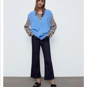 Zara jewel button knit vest